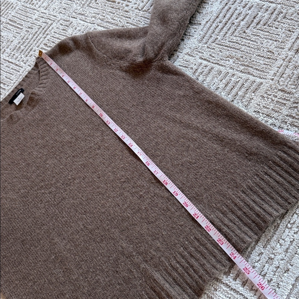 J. Crew Tan Lambs Wool Rabbit Hair Blend Crewneck Sweater - Picture 7 of 7